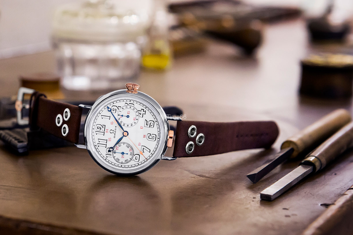 First Omega Wrist-Chronograph (Calibre 18 CHRO)
