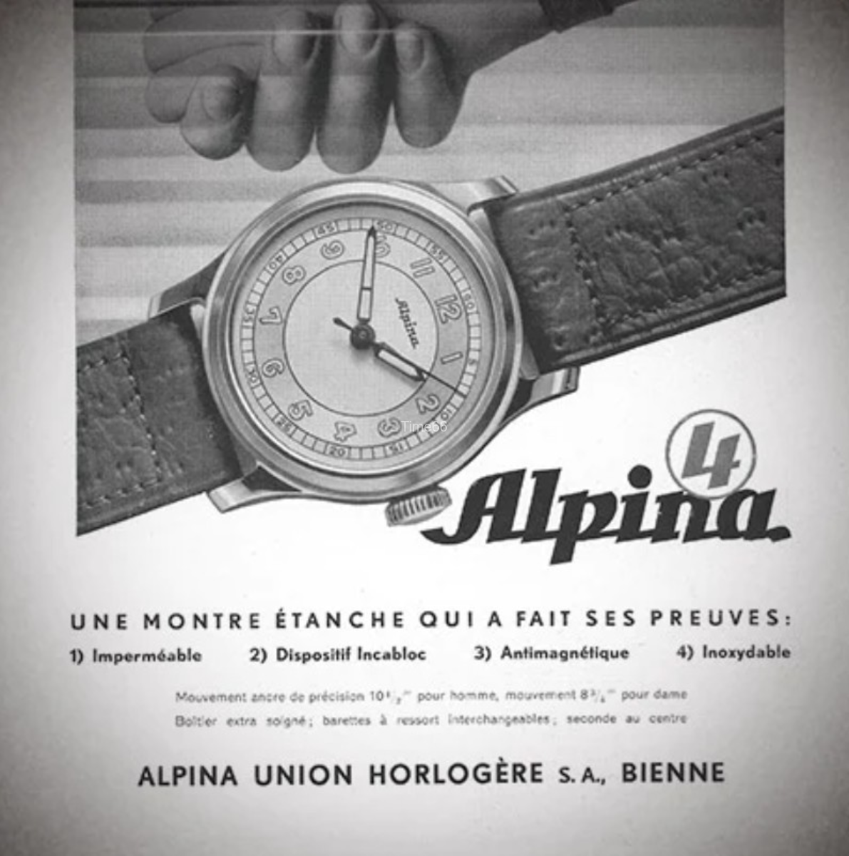 Conceito e Relógio Alpina 4 / Calibre 490 (Patente 158882)
