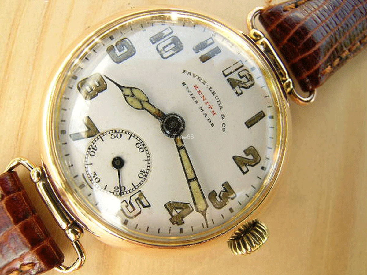 Zenith Favre-Leuba Trench Watch (Double Signed)